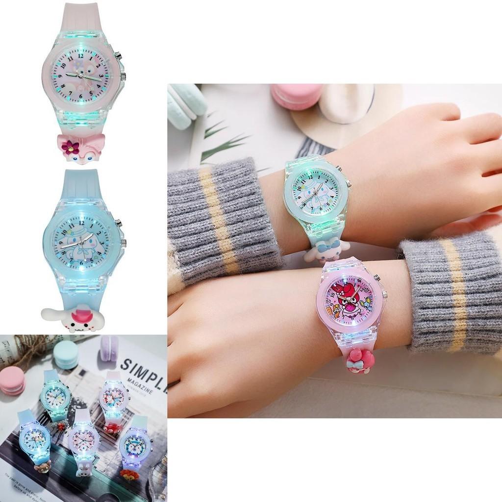 Kr- Luminous Watch Sticker Doll With Logo Printing Quartz Movement Cartoon Style Characters)