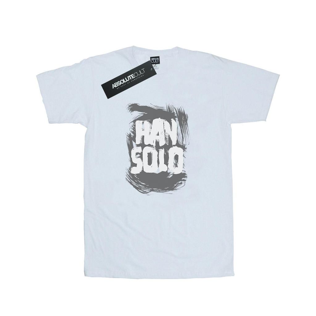 Star Wars Mens Han Solo Text T-Shirt
