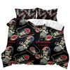D digital printing urban design quilt cover bed grinding three-piece set