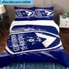 3pcs Giron-de Football Crest Printed Bedding Set Duvet Cover Closure Includes 1 Duvet Cover & 2 Pillowcases Bedding Sets Home Decor Gifts
