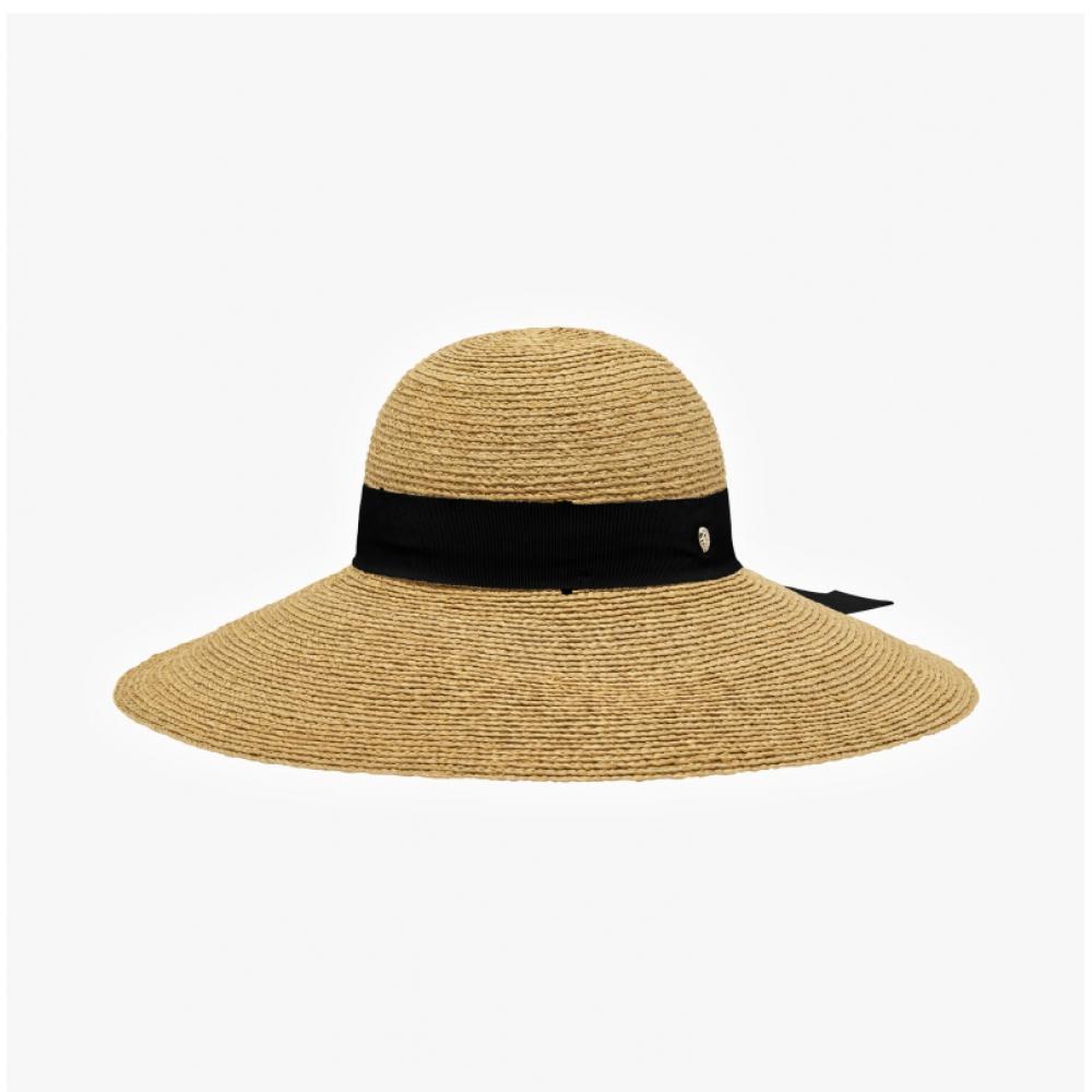 Helen Kaminski Kori Natural Black Bucket Hat Hat51546