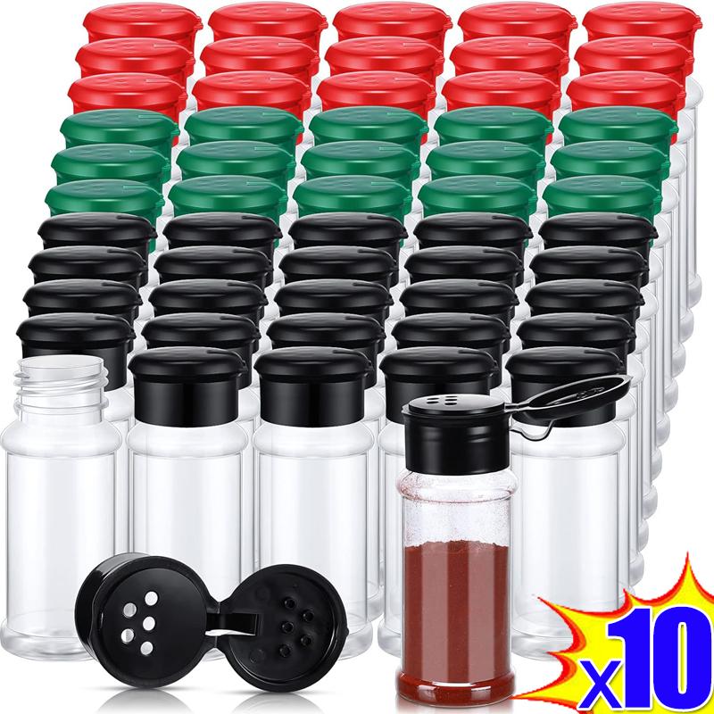 100 мл прозрачная бутылка для специй солонка перечница пластиковые банки для приправ барбекю коробка для приправ кухонные гаджеты банка для хранения порошка