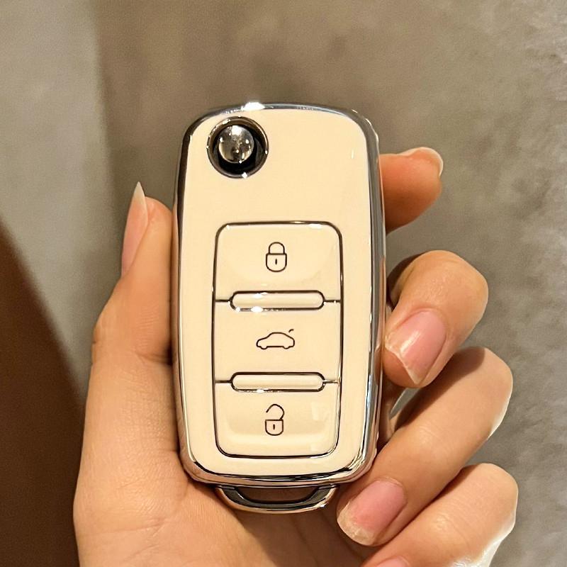 Для TPU автомобильный пульт дистанционного ключа чехол чехол для Volkswagen VW Polo Golf Passat Tiguan Beetle Caddy T5 Up Eos Skoda Octavia Seat Leon Altea
