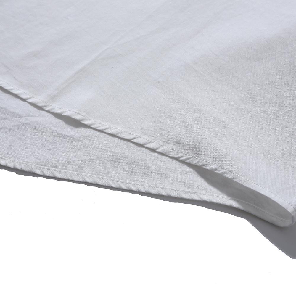 MOIF [Весна/Лето 24] Широкая полурубашка в стиле utility / Цвет Off White, Оксфорд