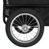 2 in 1 Dog Bicycle Trailer and Stroller Red and Black