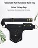 Unisex Retro Rivet Waist Bag: Multi-Functional Crossbody for Outdoor Sports and Phone Storage