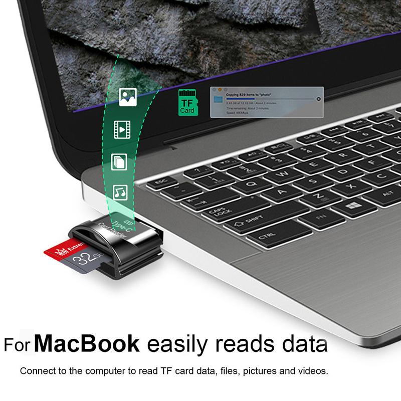 Tf Card Reader Tf Card To Type-C Card Reader Otg Adapter Карта памяти To Usb C High Speed For Mobile Phones Laptop B