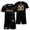 2026 Aztec Mexico Inspired Breathable 3D Digital Print Short Sleeve Soccer Jersey Casual Sport Tee Men