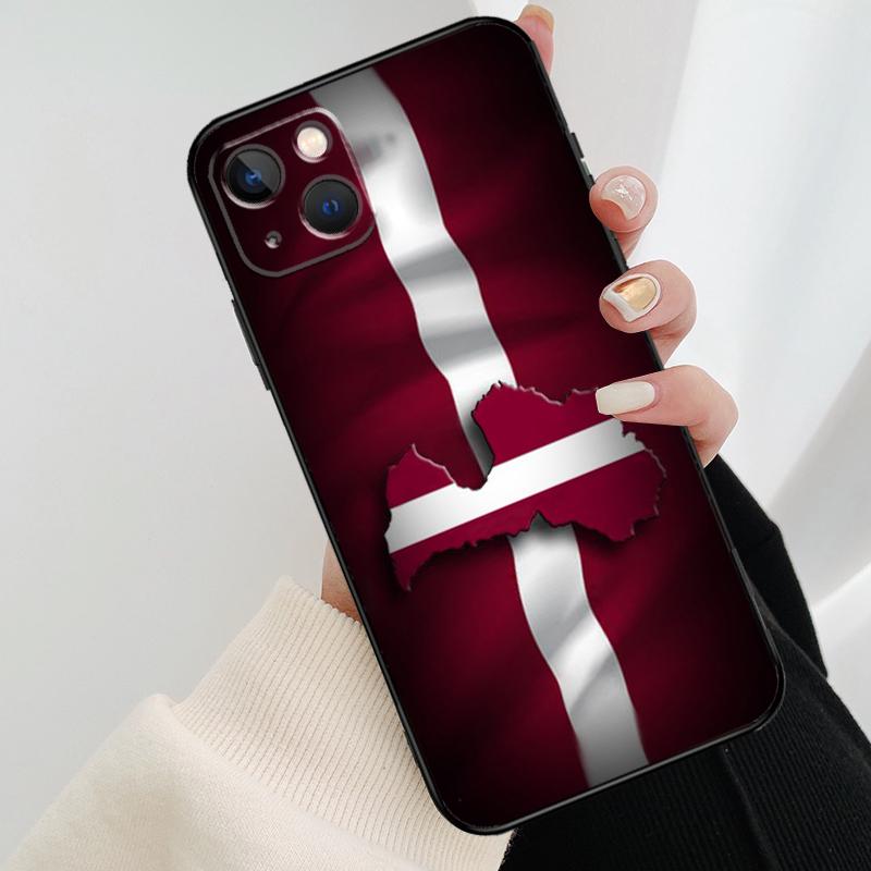 Latvia Flag  Back Cover For Apple iPhone 11 12 13 14 Pro Max Mini 6S 7 8 Plus XR X XS Max SE Phone Case