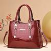 New Patent Leather Crocodile Pattern Fashion Women's One Shoulder Handbag European American Style Crossbody Bag