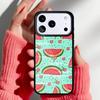 Арбузное лицо - Милый мультяшный чехол для телефона iPhone 17 Air 16e 15 14 13 Pro Max Задняя крышка для 12 11 Pro Coque