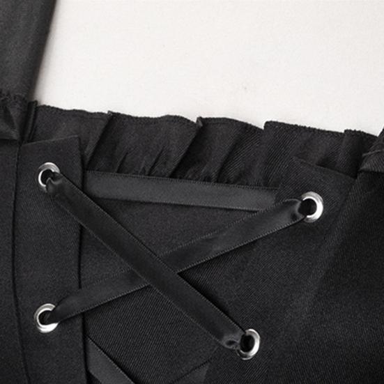 Women Gothic Hooded Witch Dress Vintage Medieval Victorian Dress Halloween Renaissance Cosplay Gown for Makeup Parties Role-Playing