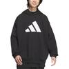 adidas Толстовки Унисекс Черные С Капюшоном Средняя Обычная JN4857