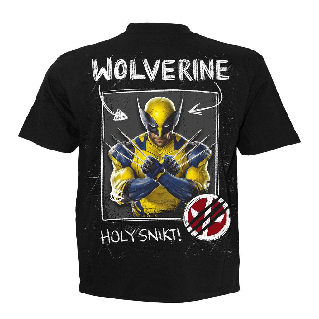 Deadpool & Wolverine Unisex Adult Sketch Back Print T-Shirt