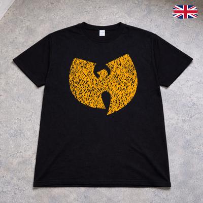 Футболка Wu Tang Clan Логотип Хип-Хопа Рэп Футболка Взрослые Дети Черная