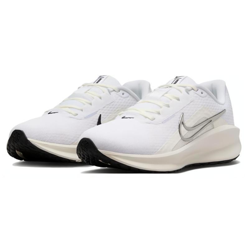 Nike Женские кроссовки Downshifter 13 Белый Черный Парус Металлик Серебристый FD6476-100
