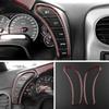 Car Dashboard Trim Carbon Fiber Sticker For Chevrolet Corvette 2005-2013 Auto Speedometer Panel Frame Cover Interior Accessories