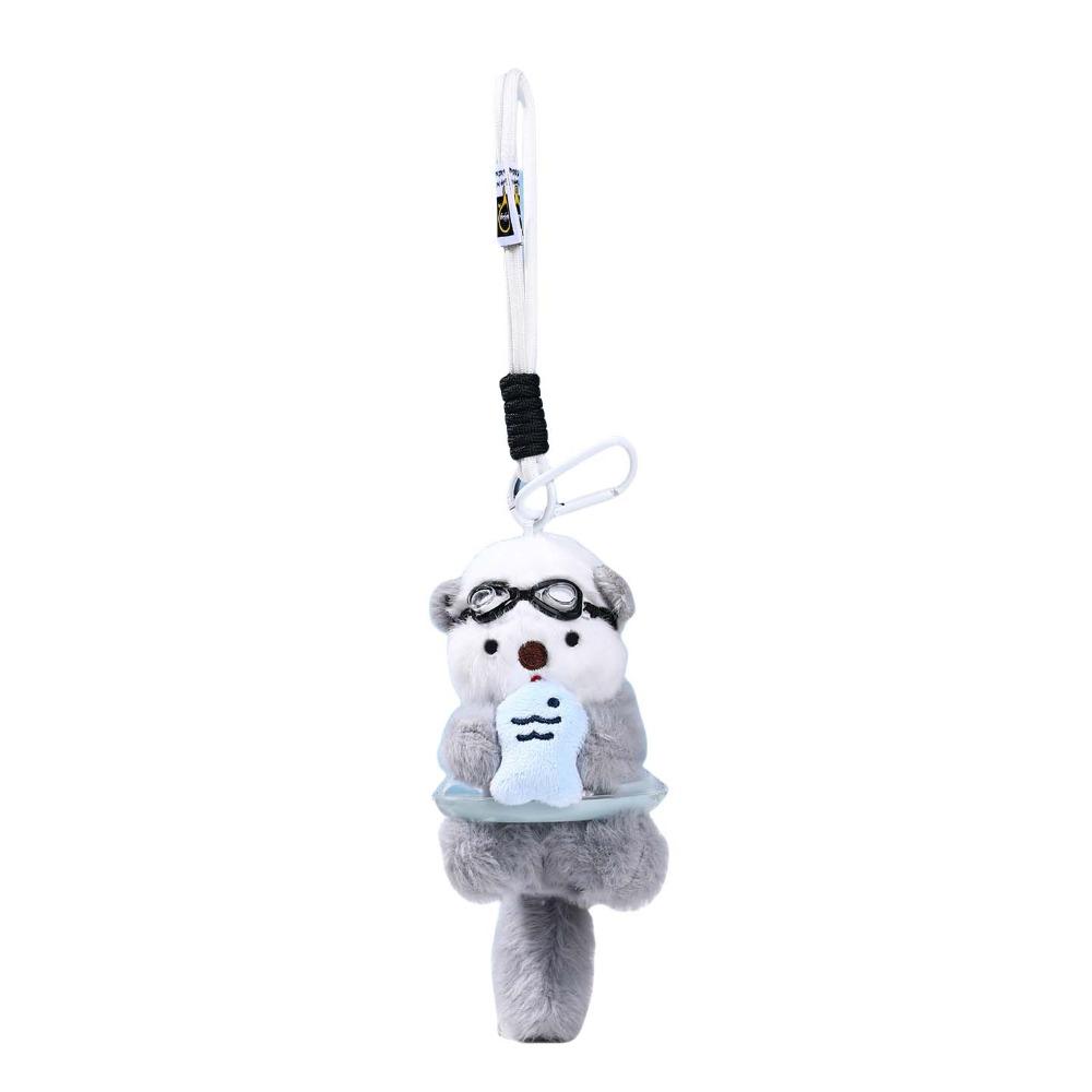 Decorations Cartoon Pilot Otter Keychain Keys Accessories Otter Keyring  Students