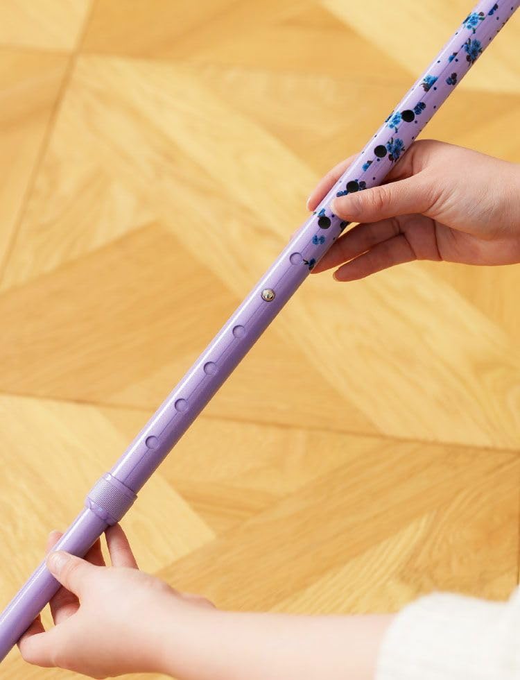 Телескопическая трость KISS MY LIFE с узором в виде цветка и точек, самостоятельная палочка для конфет (лаванда) (кмл130109б)