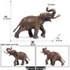 Children's Animal Model Set: Woolly Mammoth, African Elephant, Asian Elephant, and Deinotherium - Educational Science Toys