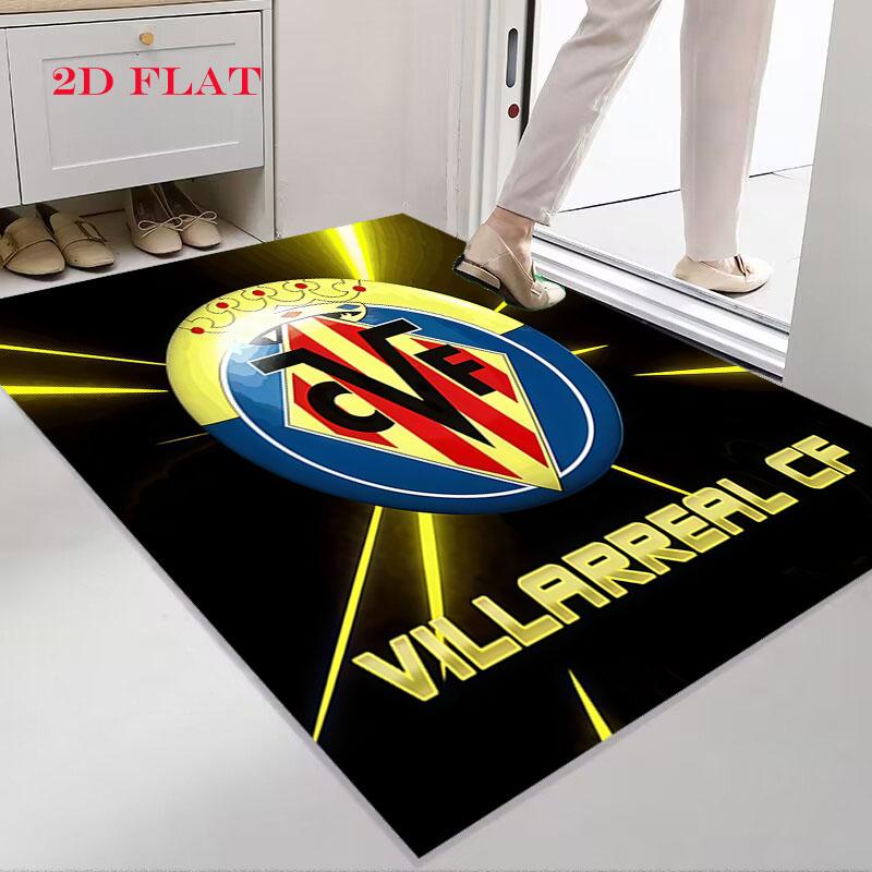 Villarreal CF Carpet Rug for Living Room Bedroom Home Sofa Decoration,Kids play Nonslip Floor Mat