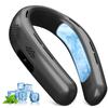 TWhours Neck Fan with Cooling Plate [New for Summer 2025, 3-level Airflow & Cooling Adjustment, Extra-long Cooling Plate] Instant Cooling Neck