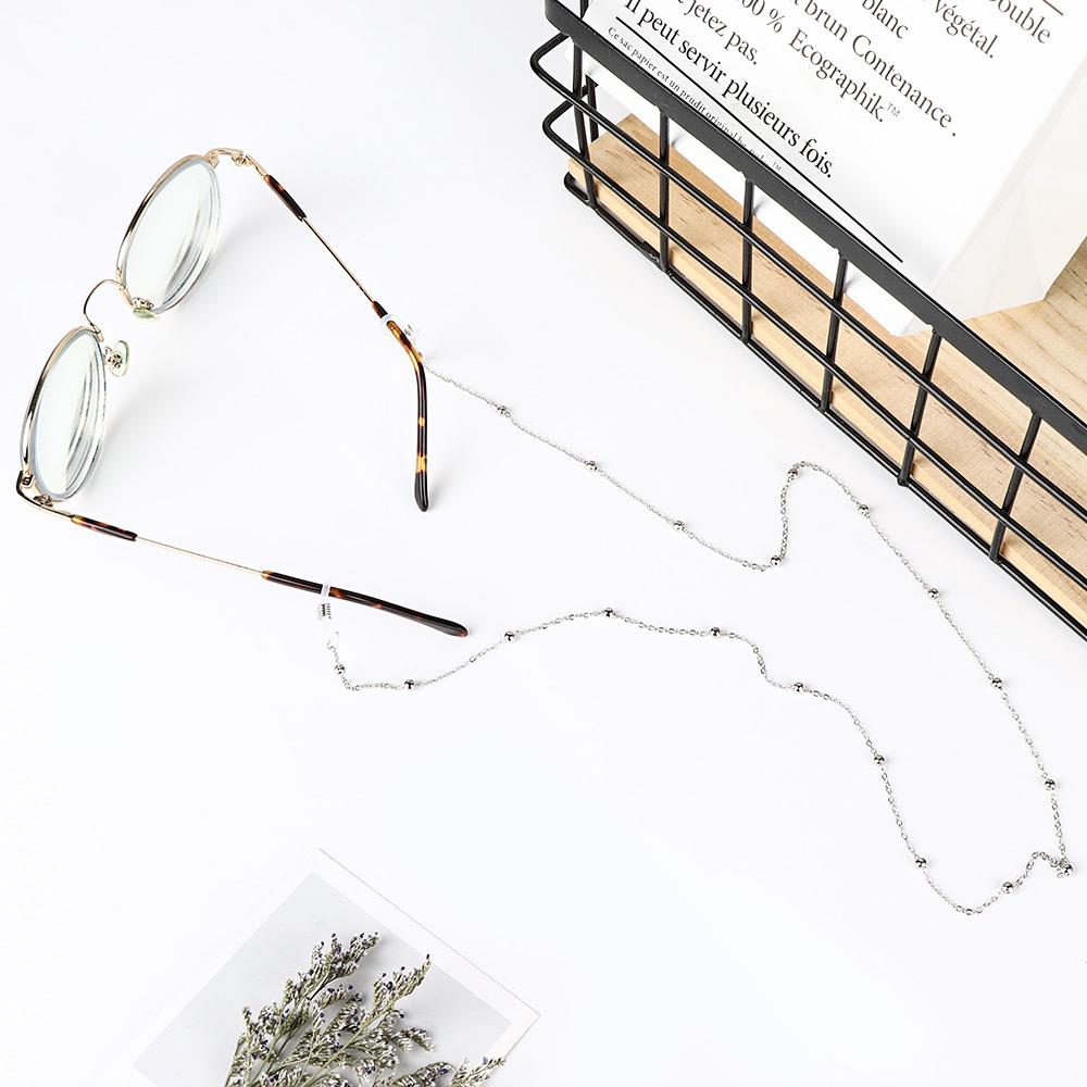 Lanyard Beaded Eyeglass Man Silver Women Beads Fashion Straps Reading Sunglasses Glasses Chain Gold