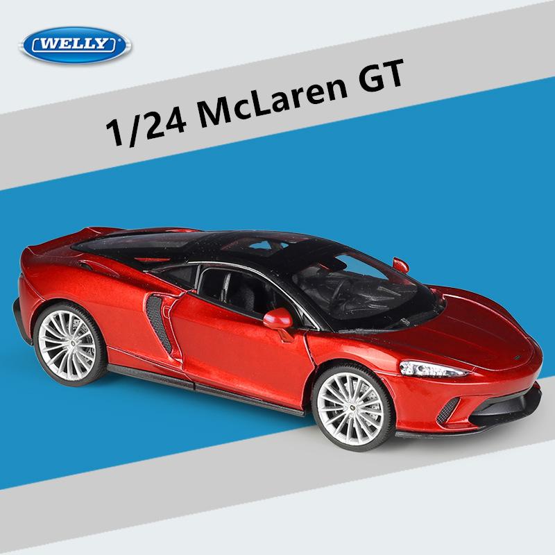 Welly 1/24 McLaren GT Сплав Суперспортивный Автомобиль Модель Литье под Давлением Металл Гонки Транспортные Средства Авто Модель Симуляция Коллекция Детский Подарок