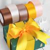 22 метра/рулон 4 см атласные ленты ремесла бант своими руками подарочная упаковка винно-красный оранжевый желтый зеленый синий фиолетовый черный серый золотой белый ленты