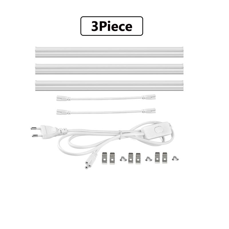 220V Led Lights Backlight for Cabinets Closet Bedroom Kitchen Lighting Warm/White Strip 57cm with Switch Night Light T5 Tube With EU Plug