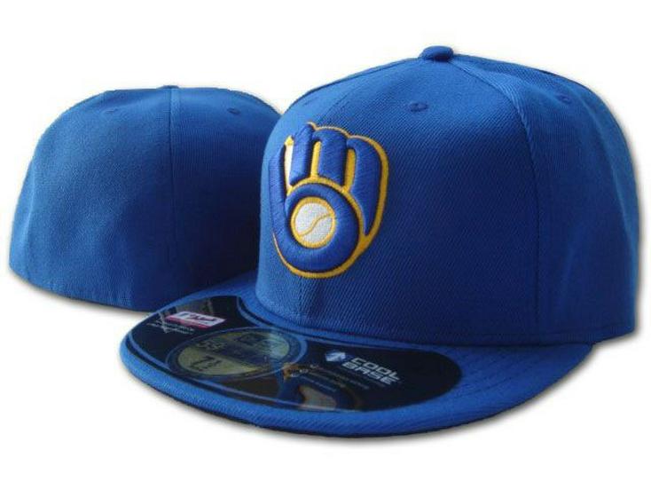 Закрытая солнцезащитная кепка Milwaukee Brewers с вышивкой