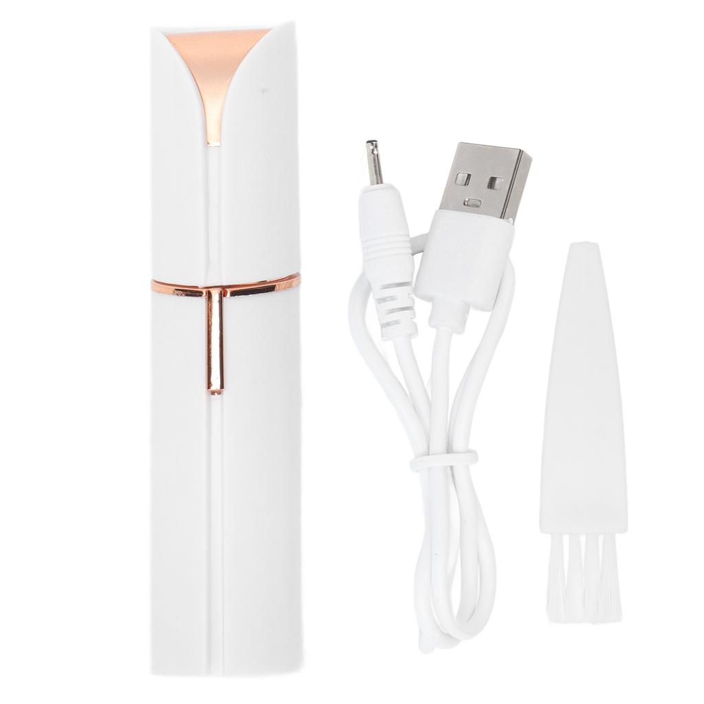 Электрический триммер для лица в форме губной помады, легкий, мини-бритва для лица с зарядкой через USB, для удаления волос