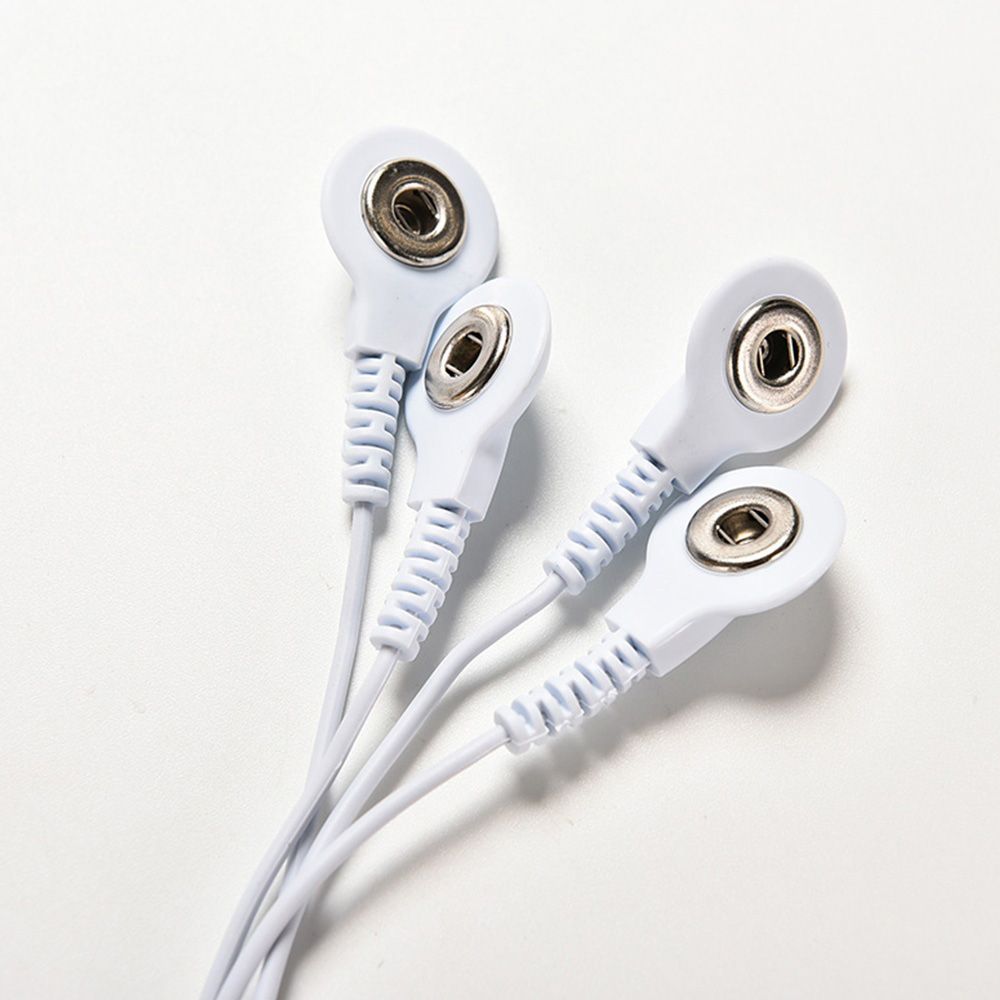 Lead Connecting Massager Cables Digital Buttons Electrode Wire Plug 2.5mm TENS