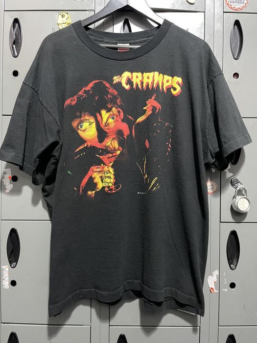 The Cramps 1992 Look Mom No Head Tour Мерч 90-е Рок Унисекс Футболка KH10111 Унисекс Футболка