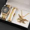 2025 Fashion Luxury Montre Bracelet Watch Womens Watch Quartz Watch Set Necklace Earring Set Women's Jewelry Montre Femme