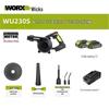 Воздуходувка Worx WU230S с литий-ионным аккумулятором для уборки пыли и золы с зарядным устройством