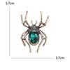Ретро брошь-паук для женщин - эффектная булавка с искусственными кристаллами и стразами в виде насекомых, аксессуары для костюмов на Хэллоуин, ювелирный подарок