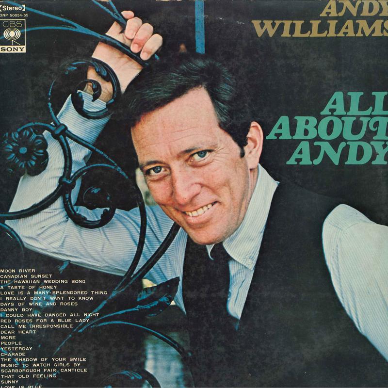 Виниловая пластинка ЭНДИ УИЛЬЯМС All About Andy SONP5005455 CBS SONY Япония Obi Джаз Б/у