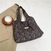 Trendy Street Style Black Brown White Summer Tote Bag For Daily Use