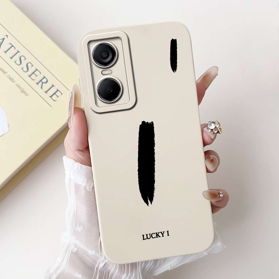 Luckly Letters Cover For Tecno Pop 6 Pro Case 2022 Silicone Soft TPU Phone Case For Tecno Pop6 Pop 6 Pro Bumper 6.6"