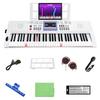 Keyboard Illuminated Japanese TOMOI Electronic 61 Japanese Light Optical Battery 200 Types of 200 Types of 80 Demo Music Earphones Keyboard Piano