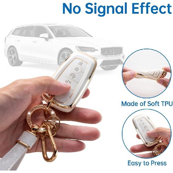 Чехол для брелока с брелком Ford, чехол для автомобильного брелока, совместимый с Ford Edge Escape Expedition Explorer Fusion Mustang Ranger F-150 F-250 Smart