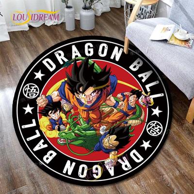 Круглый мультяшный японский элемент домашнего искусства, мягкий противоскользящий коврик, компьютерный стул, детский игровой коврик, напольный коврик, декоративный ковер