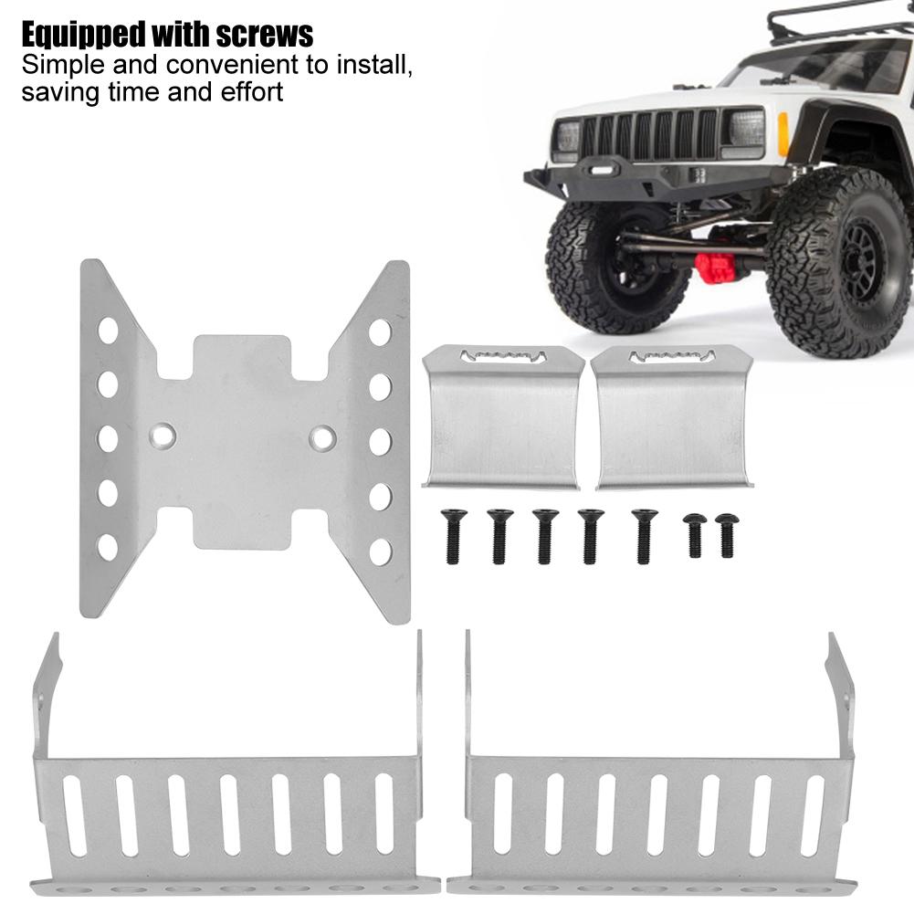 Броня шасси RC из нержавеющей стали, 5 шт. защитных пластин для Axial SCX10 III 03007, с винтами для легкой установки