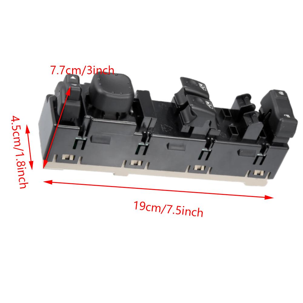 Переключатель стеклоподъемника автомобиля 15883318 для 2003 2004 2005 2006 Chevy Silverado 3500, главный переключатель управления кнопкой подъема панели