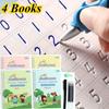 4 Books+1 Pen+5 Refills +1 Pen Holder, Children's Copybook, Children's Practice Book, Magic Word Book, Early Childhood Education Workbook