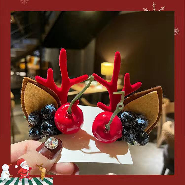 Заколка для волос с оленьими рогами в стиле Мори - Милый рождественский аксессуар для волос в сказочном стиле для женщин