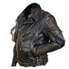 Men's Autumn and Winter Personalized Leather Jacket Slim Fit Multi Pocket Zipper Jacket