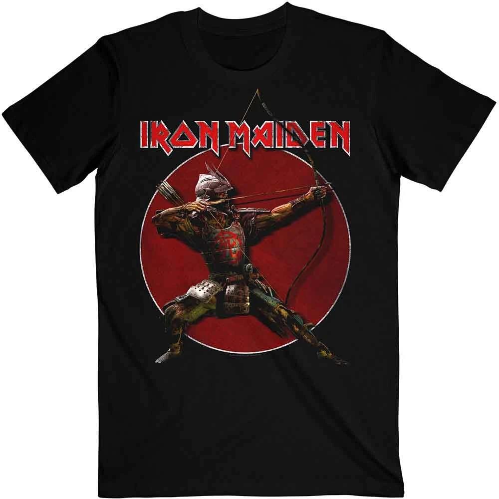 Классический рок метал группа футболка Iron Maiden Футболка Senjutsu Эдди Арчер Красный круг
