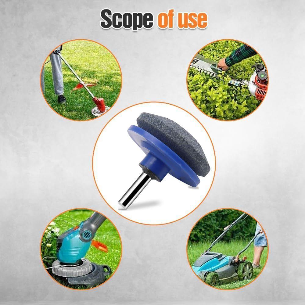 Universal Lawnmower Dull Blade Sharpener Grindstones for Any Power Hand Dril